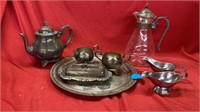 SILVER SERVICE SET AND MISC