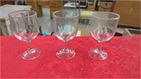 42 CRYSTAL STEMMED WINE GLASSES