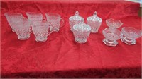 15 CANDLE STAX- 3 CRYSTAL CANDY DISHES WITH