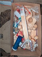 Cedar balls, craft sticks, etc