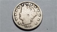 1912 S Liberty V Nickel High Grade Very Rare