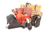 Pants, Shoes, Slippers, Handbags and Umbrella