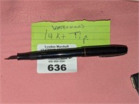 Watermans 14Kt Tip Fountain pen