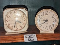 Vintage Wind up clocks