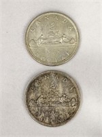 1963 & 1965 Canada SIlver Dollar