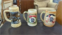 PABST BLUE RIBBON AND DUCKS UNLIMITED BEER STEINS