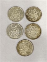 1964 Canada Half Dollars
