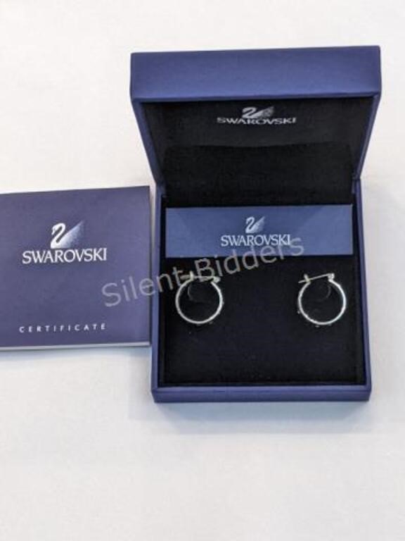 Swarovski Designer Hoop Earrings