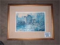 "Birch Creek Mill" Keirstead framed print