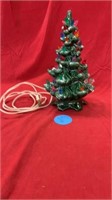 11 VINTAGE MOLD CERAMIC CHRISTMAS TREE WITH
