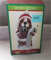 Cracker Barrel Holiday Beagle Snow Friends
