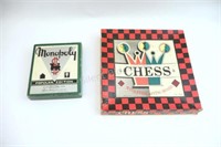 1950's Monopoly Edition & Chess Set