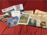 OLD NEWSPAPERS, NAVY BAND PROGRAM AND VACATION