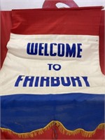 WELCOME TO FAIRBURY  BANNER   35x47 IN