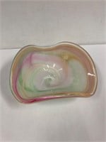 Murano art glass bowl 9” across