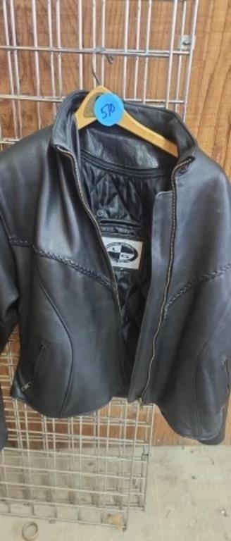 LEATHER GEAR INC LEATHER MOTORCYCLE  JACKET FITS