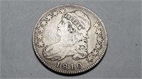 1810 Capped Bust Half Dollar High Grade Rare