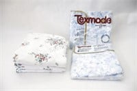 NEW - Texmade Flannel Sheet Sets Double & Twin