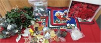 LOTS OF CHRISTMAS  DECORATIONS  ORNAMENTS