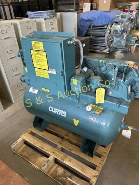 Curtis Vacuum pump 20 x 50    60 gallon tank