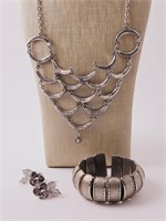Silver Toned Necklace Lot