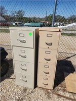 METAL FILE CABINET X2 18 INCH WIDE 52 TALL
