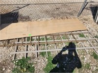THIN WOOD SHEET AND WOOD FENCING ABOUT 8 FEET