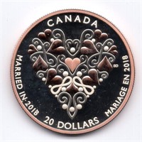 Canada Married in 2018 $20 Fine Silver Coin