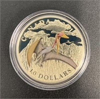 2016 Canada $10 Fine Silver Coin Dinosaurs