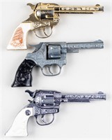 3 KILGORE REVOLVER CAP GUNS