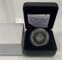 1964 Canada Prooflike Silver Dollar in Case