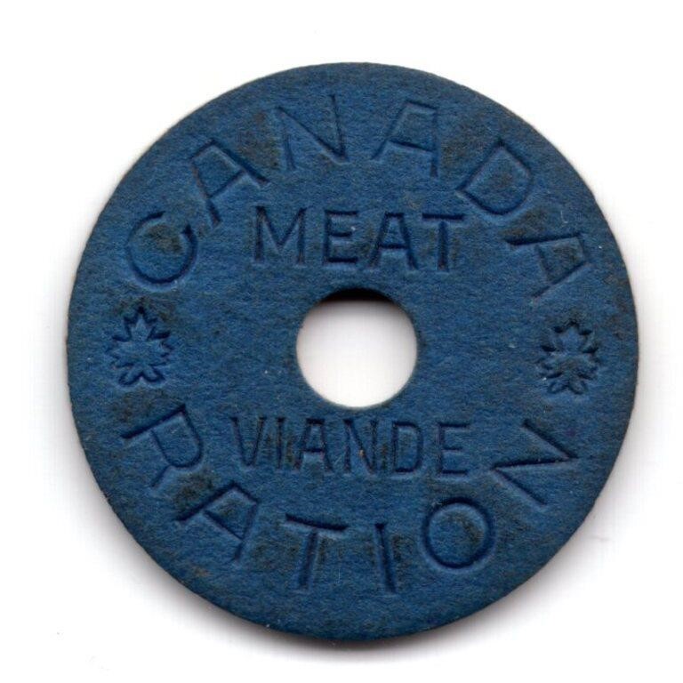 Canada WWII Meat Ration Token