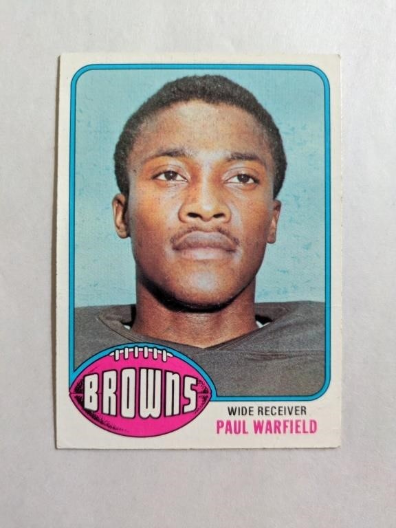 1976 Topps Paul Warfield Card #317