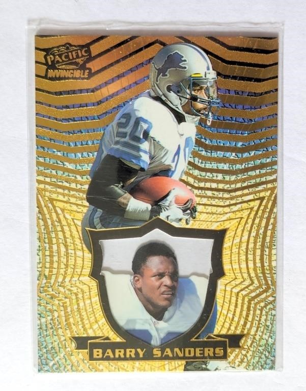 1997 Pacific Barry Sanders Invincible Gold Card 50