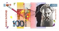 1992 Slovenia 100 Tolarjev Note