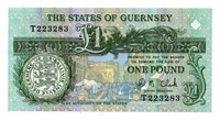 1991 Guernsey 1 Pound Note