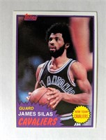 1981-82 Topps James Silas Card #105