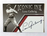 Iconic Ink Lou Gehrig Facsimile Auto Card
