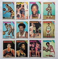 12 1975-76 Topps Basketball Lot Collection
