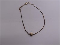 Sterling Thin 8"~10" HeartSlide Bracelet