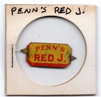 Penn's Red J Tobacco Tin Tag