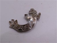 Pawn Sterling HB signed 2" Medicine Pin 4.5g
