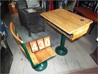 child’s school desk & chair