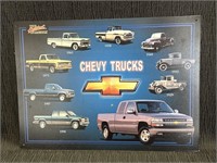 Chevy Trucks Tin sign