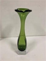 Aseda Sweden art glass vase. 12” tall