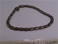 large Sterling 10.5" Bracelet ULINK 1/4" 19g