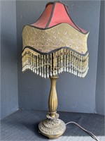Dale Tiffany Silk Beaded Ruby Table lamp