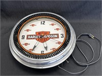Harley Davidson Electric Wall Clock