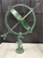 Metal Seahorse Sundial