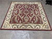 8ft Square 100% Wool Rug